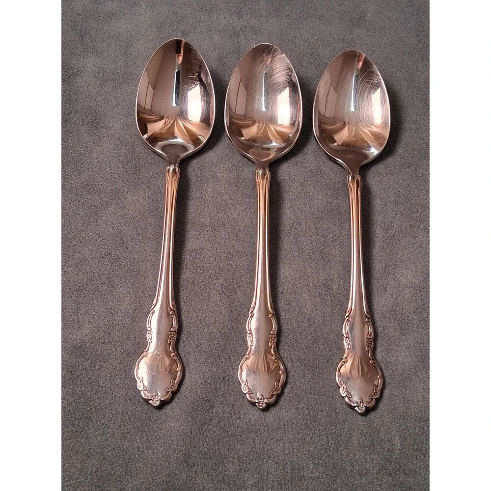 Oneida Cube Tennyson Teaspoons (3)